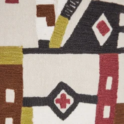 Housse De Coussin HAZCAS Naturel Et Sangria 16 Housse De Coussin HAZCAS Naturel Et Sangria -Décoration & meubles pour la maison housse de coussin HAZCAS 008439 NR CM 7