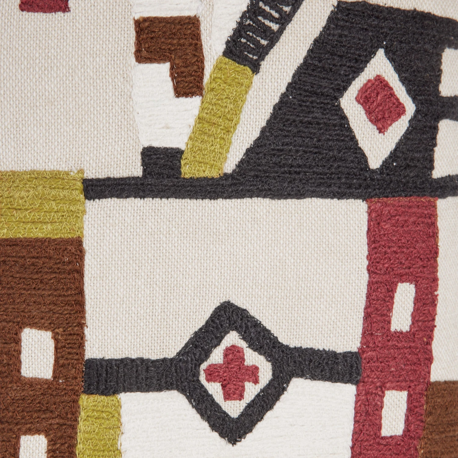 Housse De Coussin HAZCAS Naturel Et Sangria 8 Housse De Coussin HAZCAS Naturel Et Sangria – Image 8