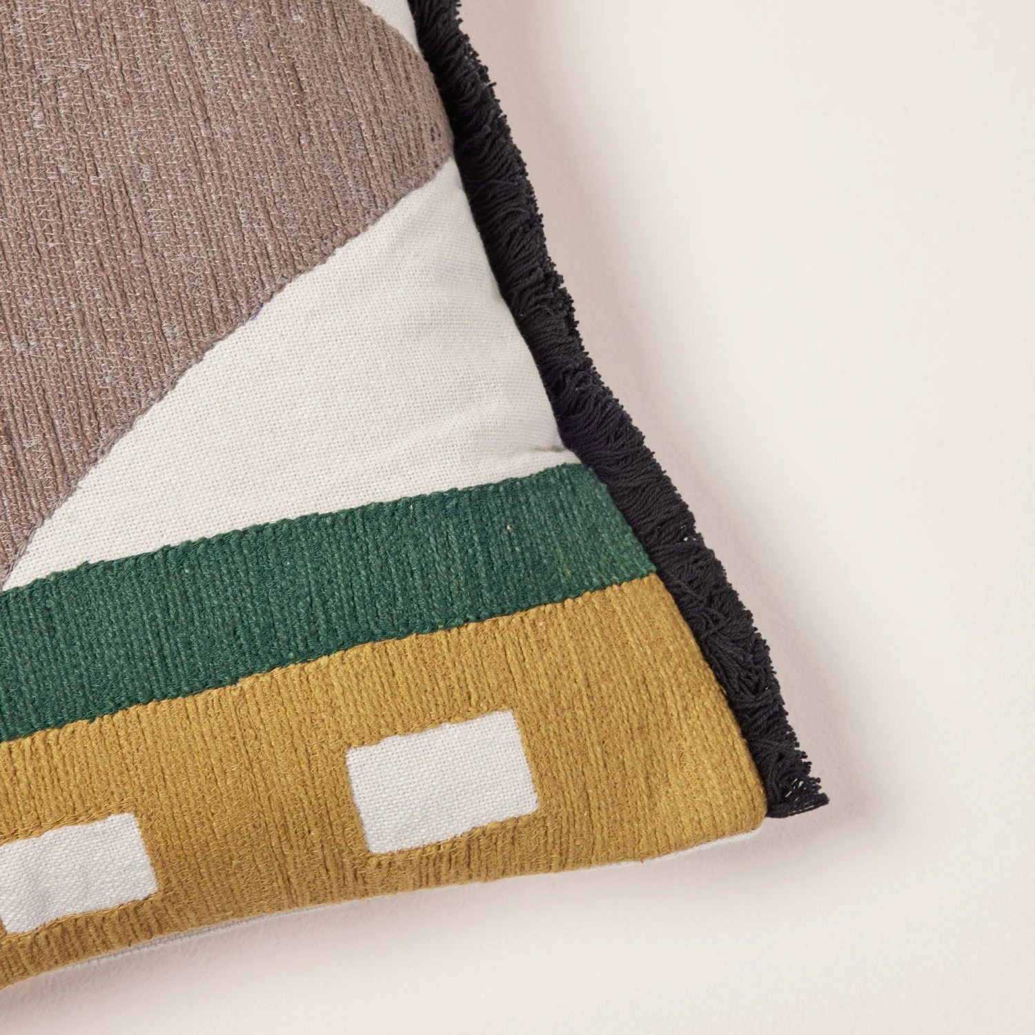 Housse De Coussin JALISCO Naturel Et Cobalt 5 Housse De Coussin JALISCO Naturel Et Cobalt – Image 5