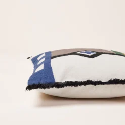 Housse De Coussin JALISCO Naturel Et Cobalt 13 Housse De Coussin JALISCO Naturel Et Cobalt -Décoration & meubles pour la maison housse de coussin JALISCO 008436 NB C1 6