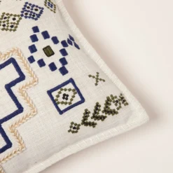 Housse De Coussin JUANY Naturel Et Indigo -Décoration & meubles pour la maison housse de coussin JUANY 008435 NB CM 5