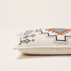 Housse De Coussin JUANY Naturel Et Indigo -Décoration & meubles pour la maison housse de coussin JUANY 008435 NB CM 6