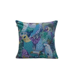 Housse De Coussin JUNGLE BIRDS Cobalt 13 Housse De Coussin JUNGLE BIRDS Cobalt -Décoration & meubles pour la maison housse de coussin JUNGLEBIRDS 003880 BV C1 packshot