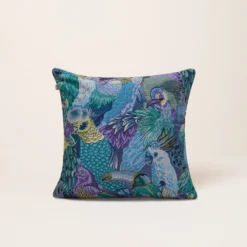 Housse De Coussin JUNGLE BIRDS Cobalt 9 Housse De Coussin JUNGLE BIRDS Cobalt -Décoration & meubles pour la maison housse de coussin JUNGLE BIRDS 003880 BV C1 4
