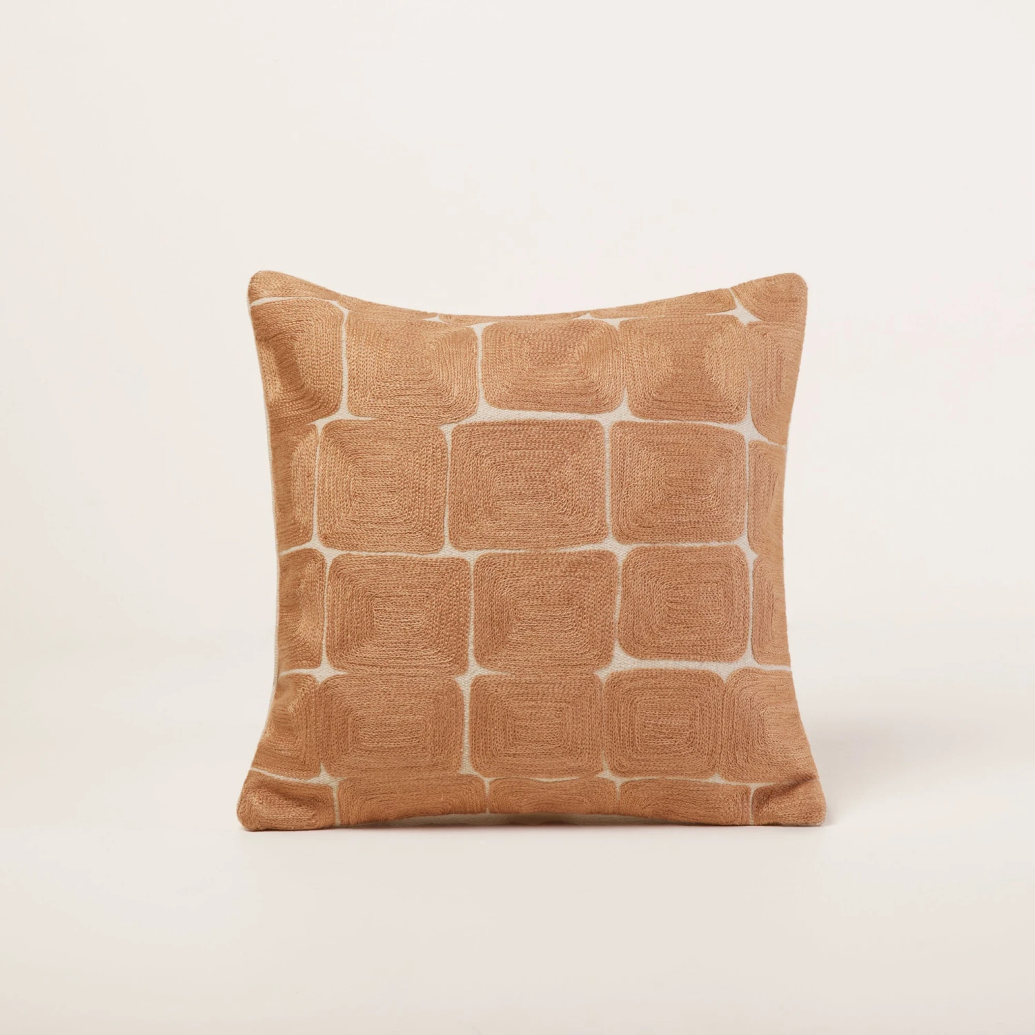 Housse De Coussin KARTY Naturel Et Terracotta 2 Housse De Coussin KARTY Naturel Et Terracotta – Image 2