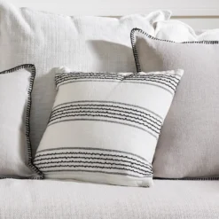 Housse De Coussin MALAY Blanc Et Noir -Décoration & meubles pour la maison housse de coussin MALAY 007868 WG C1 1