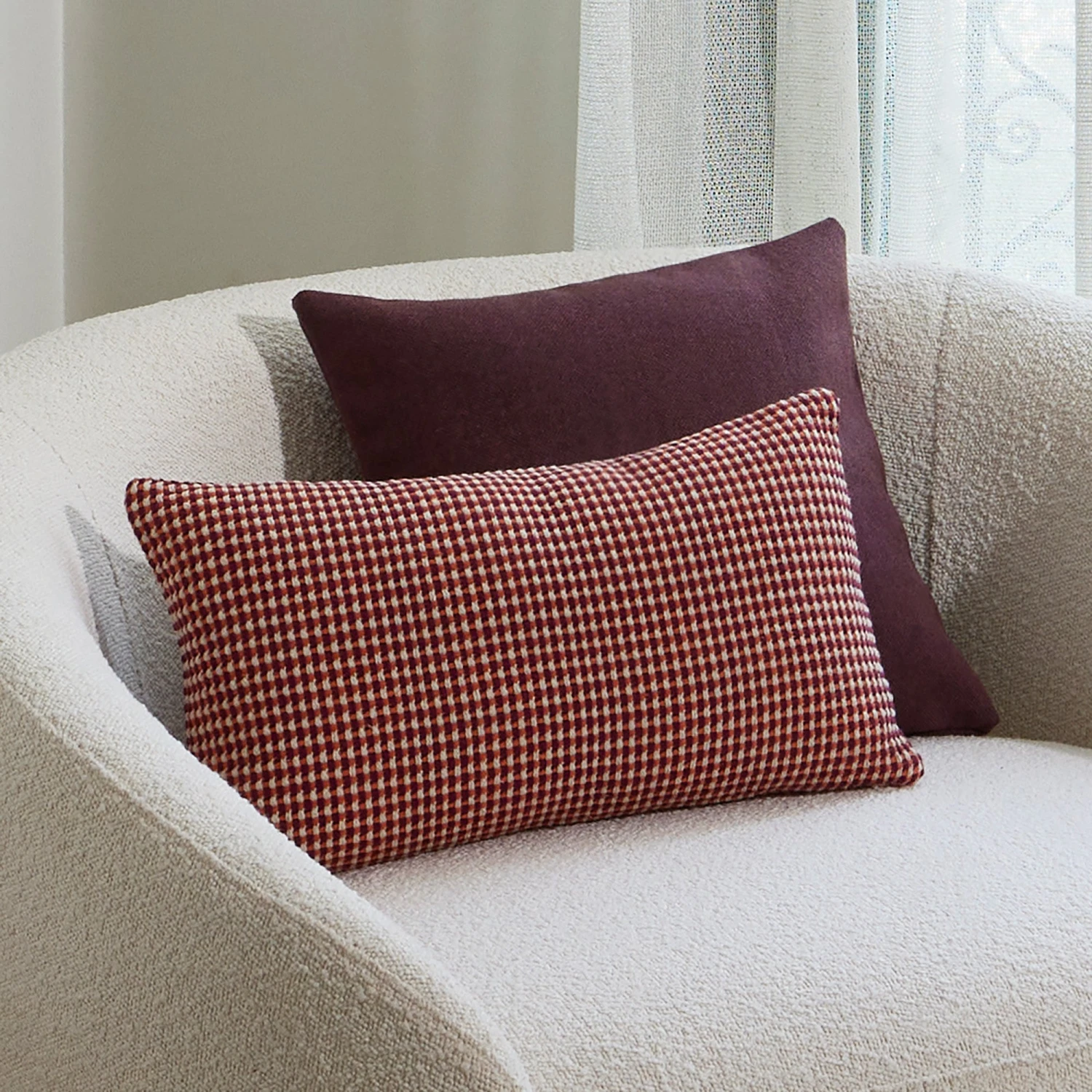 Housse De Coussin MARCELO Violet Lilas 3 Housse De Coussin MARCELO Violet Lilas – Image 3