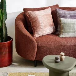 Housse De Coussin MELKI Orange Cuivrée -Décoration & meubles pour la maison housse de coussin MELKI 008880 O16 C1 1