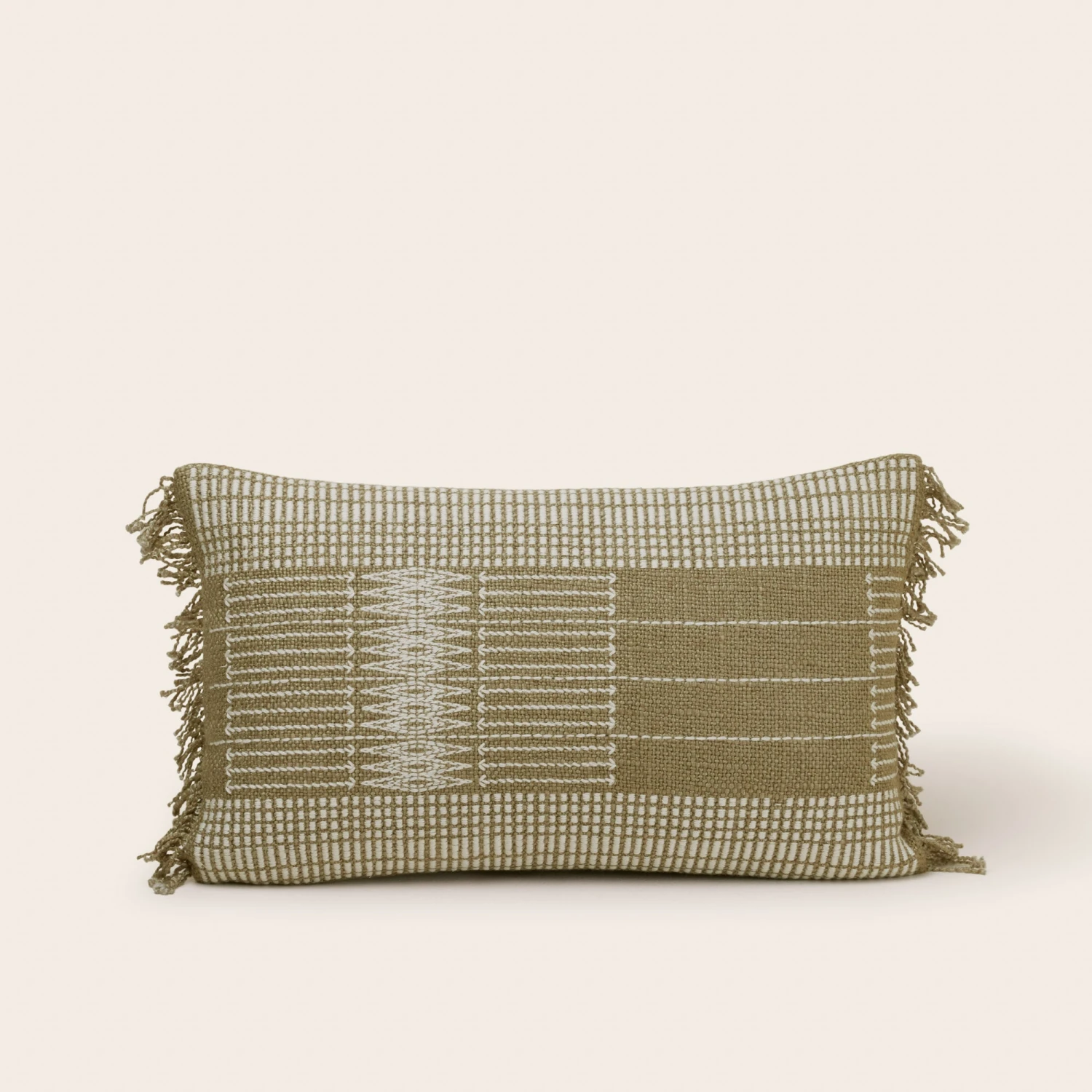 Housse De Coussin MELKI Olive Douce 4 Housse De Coussin MELKI Olive Douce – Image 4