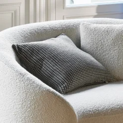 Housse De Coussin MIKENO Bleu Et Naturel -Décoration & meubles pour la maison housse de coussin MIKENO 008904 BN C1 1