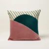 Housse De Coussin NEREE Vert Et Rose