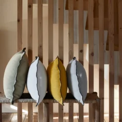 Housse De Coussin NINO Ficelle Et Feston Noir -Décoration & meubles pour la maison housse de coussin NINO 006199 N4FG C8 1