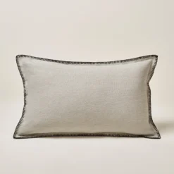 Housse De Coussin NINO Ficelle Et Feston Noir -Décoration & meubles pour la maison housse de coussin NINO 006199 N4FG C8 4