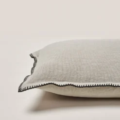 Housse De Coussin NINO Ficelle Et Feston Noir -Décoration & meubles pour la maison housse de coussin NINO 006199 N4FG C8 6