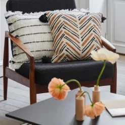 Housse De Coussin OUMY Naturel Et Havane 11 Housse De Coussin OUMY Naturel Et Havane -Décoration & meubles pour la maison housse de coussin OUMY 007517 NM C1 1