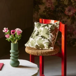 Housse De Coussin OXALIE Ivoire Et Vert -Décoration & meubles pour la maison housse de coussin OXALIE 008613 NV C1 1