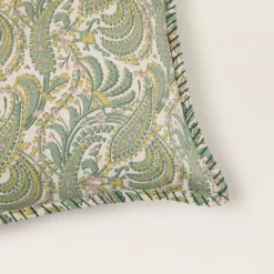 Housse De Coussin PADMA Vert De Gris Et écru -Décoration & meubles pour la maison housse de coussin PADMA 007973 V4 CM 5