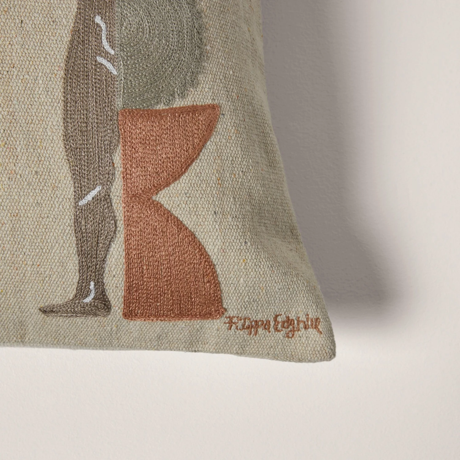 Housse De Coussin PILAR Naturel Et Ivoire 4 Housse De Coussin PILAR Naturel Et Ivoire – Image 4