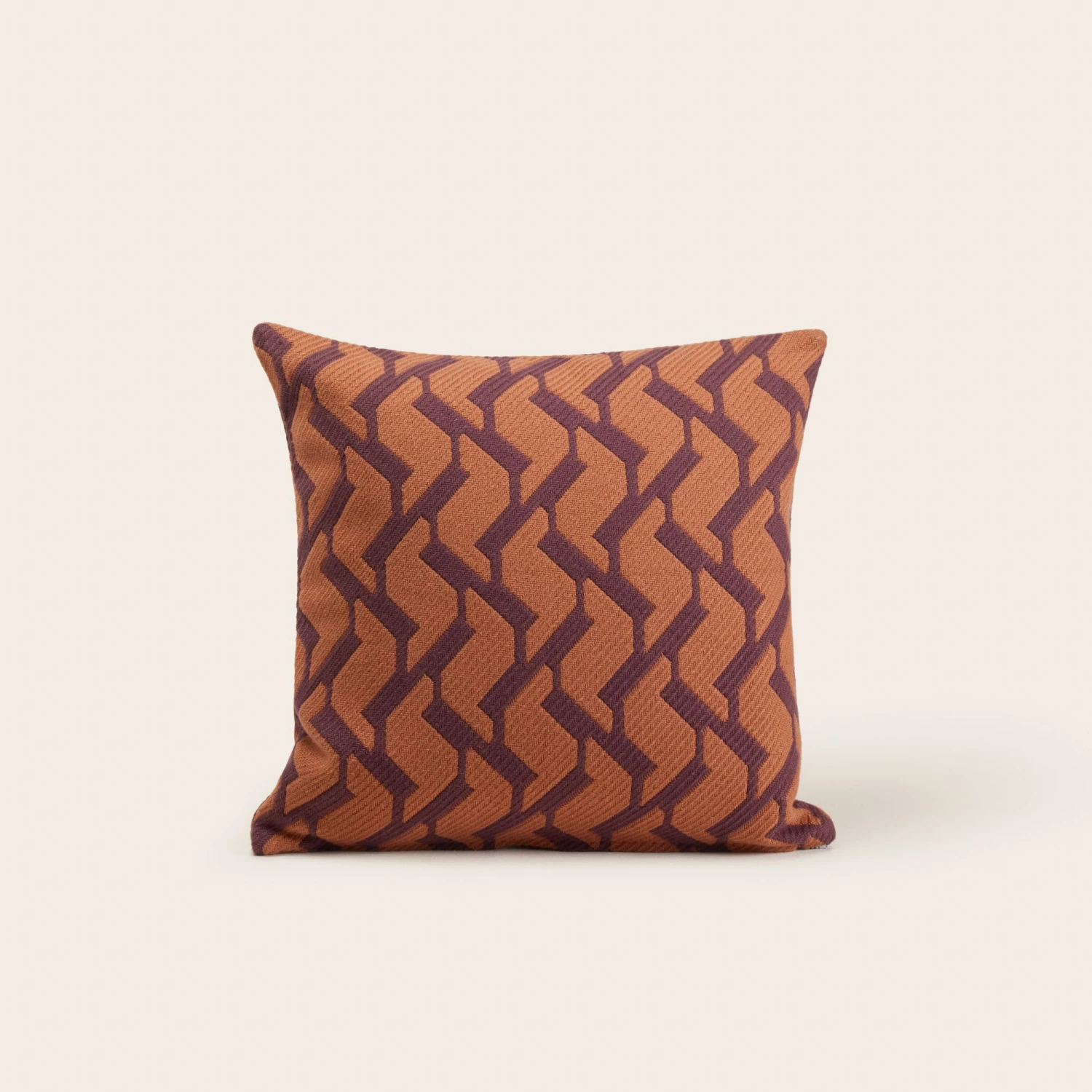 Housse De Coussin RAFFY Prune Et Orange 4 Housse De Coussin RAFFY Prune Et Orange – Image 4
