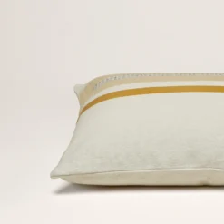 Housse De Coussin SCOTT Blanc Cassé Et Ocre 14 Housse De Coussin SCOTT Blanc Cassé Et Ocre -Décoration & meubles pour la maison housse de coussin SCOTT 007678 NJ C8 6