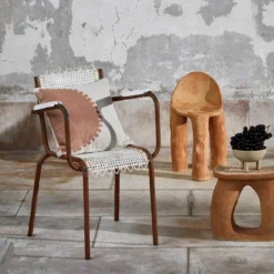 Housse De Coussin SOLAR Naturel Et Terracotta 12 Housse De Coussin SOLAR Naturel Et Terracotta -Décoration & meubles pour la maison housse de coussin SOLAR 007395 NM C1 1