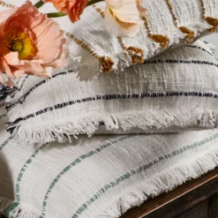 Housse De Coussin TAHA Ivoire Et Noir -Décoration & meubles pour la maison housse de coussin TAHA 007523 WG C1 9