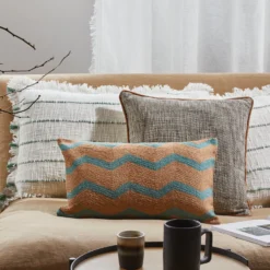 Housse De Coussin TAHA Ivoire Et Sauge -Décoration & meubles pour la maison housse de coussin TAHA 007523 WV C8 1