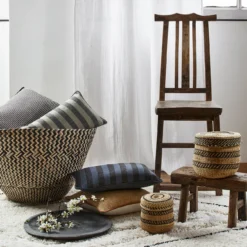 Housse De Coussin TANGUY Indigo Et Noir -Décoration & meubles pour la maison housse de coussin TANGUY 007522 GB CM 2