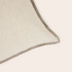 Housse De Coussin TOINON Naturel Et Bourdon Taupe -Décoration & meubles pour la maison housse de coussin TOINON 008907 N2 C1 5