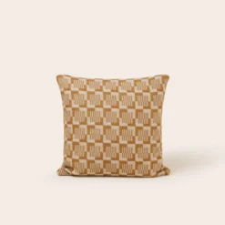 Housse De Coussin VITORIO Naturel Et Moutarde