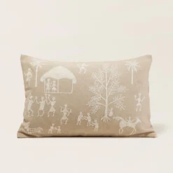 Housse De Coussin WARLI Beige Et écru 12 Housse De Coussin WARLI Beige Et écru -Décoration & meubles pour la maison housse de coussin WARLI 008058 N3 C8 4