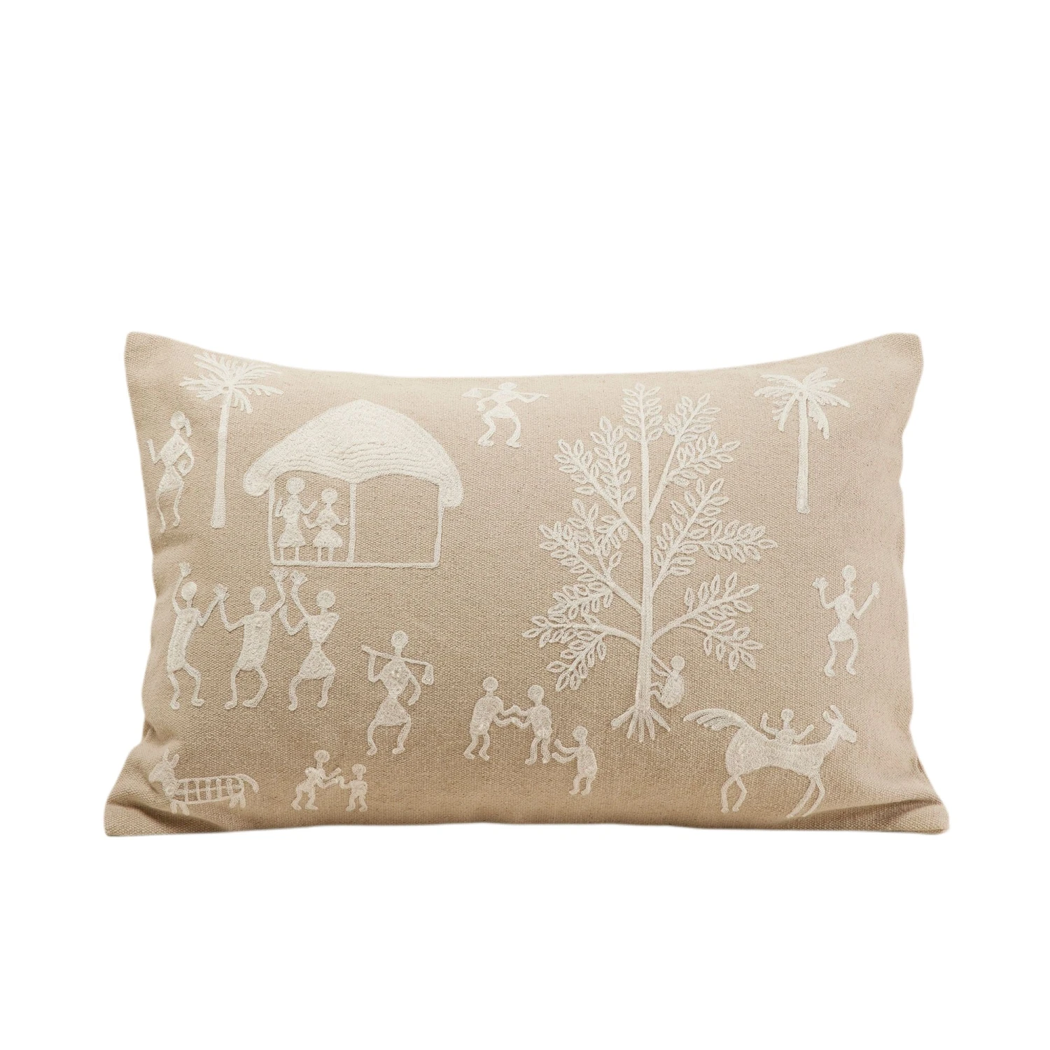Housse De Coussin WARLI Beige Et écru 9 Housse De Coussin WARLI Beige Et écru – Image 9