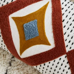 Housse De Coussin ZAYI Ivoire Et Terracotta -Décoration & meubles pour la maison housse de coussin ZAYI 007525 WO CM 2