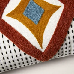 Housse De Coussin ZAYI Ivoire Et Terracotta -Décoration & meubles pour la maison housse de coussin ZAYI 007525 WO CM 7