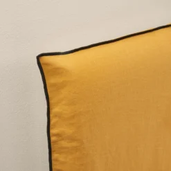 Housse De Tête De Lit CARLINA Ocre Et Bourdon Noir -Décoration & meubles pour la maison housse de tete de lit CARLINA 006988 J18G 5