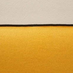 Housse De Tête De Lit CARLINA Ocre Et Bourdon Noir -Décoration & meubles pour la maison housse de tete de lit CARLINA 006988 J18G 6