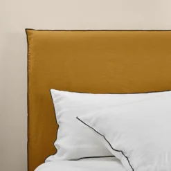 Housse De Tête De Lit CARLINA Bronze Et Bourdon Noir 12 Housse De Tête De Lit CARLINA Bronze Et Bourdon Noir -Décoration & meubles pour la maison housse de tete de lit CARLINA 006988 M8G 7