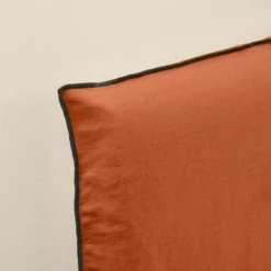 Housse De Tête De Lit CARLINA Terracotta Et Bourdon Noir 10 Housse De Tête De Lit CARLINA Terracotta Et Bourdon Noir -Décoration & meubles pour la maison housse de tete de lit CARLINA 006988 M9G 5