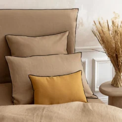 Housse De Tête De Lit CARLINA Sable Et Bourdon Noir -Décoration & meubles pour la maison housse de tete de lit CARLINA 006988 N4G 2