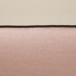 Housse De Tête De Lit CARLINA Rose Poudré Et Bourdon Noir -Décoration & meubles pour la maison housse de tete de lit CARLINA 006988 RG 6