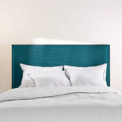 Housse De Tête De Lit DARIO Bleu Canard Et Bourdon Noir 18 Housse De Tête De Lit DARIO Bleu Canard Et Bourdon Noir -Décoration & meubles pour la maison housse de tete de lit DARIO 007737 B12G 8