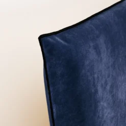 Housse De Tête De Lit DARIO Bleu Nuit Et Bourdon Noir -Décoration & meubles pour la maison housse de tete de lit DARIO 007737 B20G 5