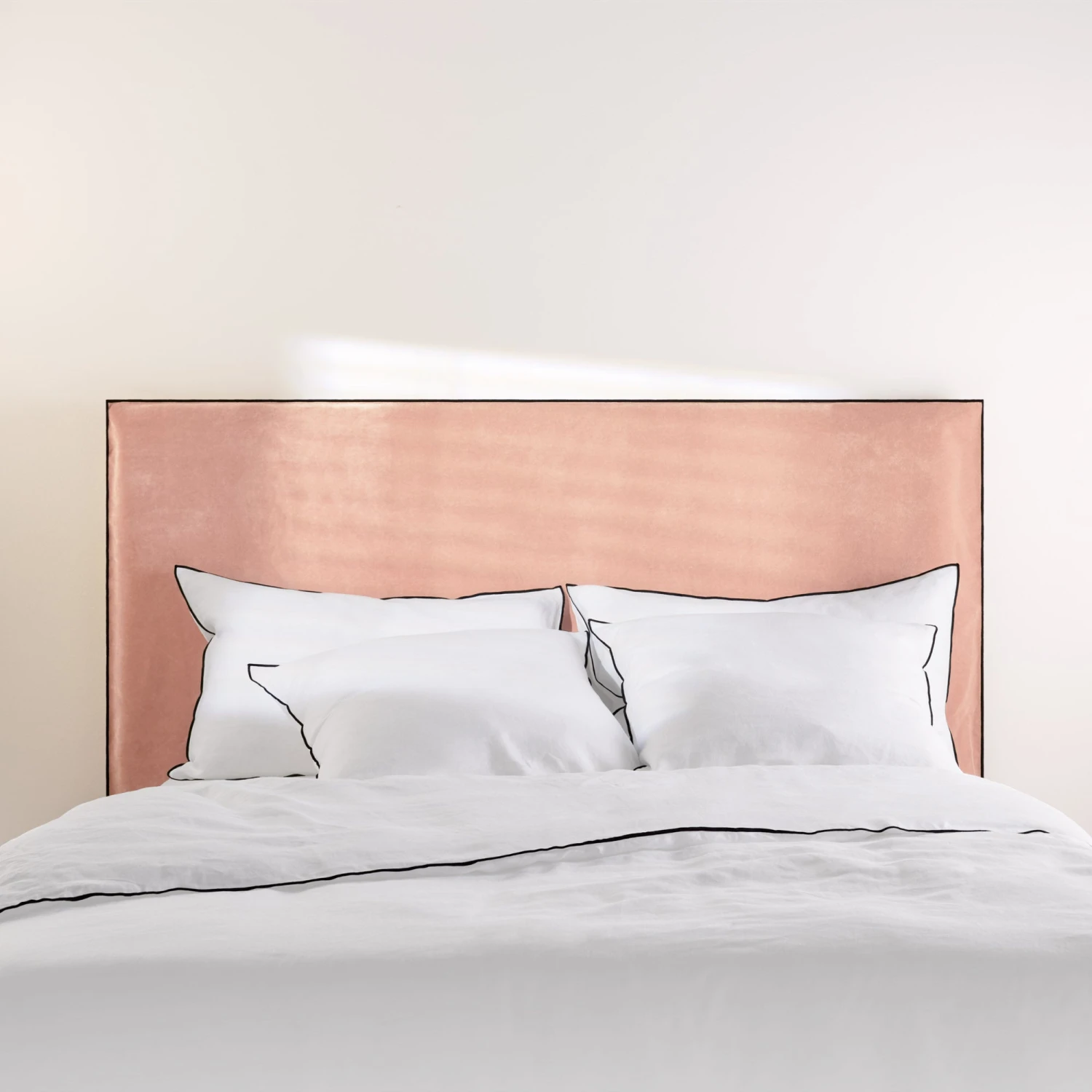 Housse De Tête De Lit DARIO Eglantine Et Bourdon Noir 7 Housse De Tête De Lit DARIO Eglantine Et Bourdon Noir – Image 7