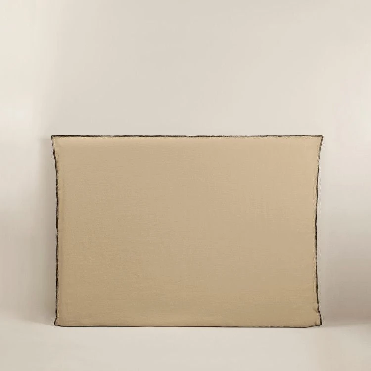 Housse De Tête De Lit NINO Seigle Et Feston Noir 1 Housse De Tête De Lit NINO Seigle Et Feston Noir