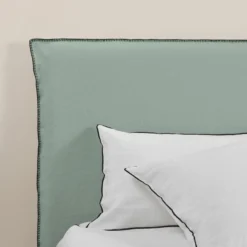 Housse De Tête De Lit NINO Vert De Gris Et Feston Noir 12 Housse De Tête De Lit NINO Vert De Gris Et Feston Noir -Décoration & meubles pour la maison housse de tete de lit NINO 007460 V4FG 7