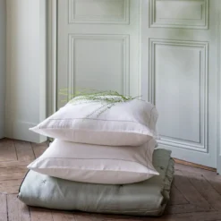 Lot De 2 Taies D'oreiller ANOUK Albâtre Et Point Sellier Noir -Décoration & meubles pour la maison lot de 2 taies d oreiller ANOUK 007623 WG C2 1