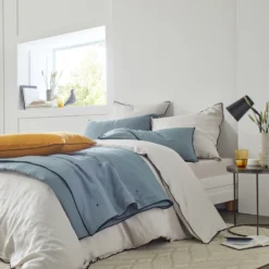 Lot De 2 Taies D'oreiller CARLINA Calcaire Et Bourdon Noir 12 Lot De 2 Taies D'oreiller CARLINA Calcaire Et Bourdon Noir -Décoration & meubles pour la maison lot de 2 taies d oreiller CARLINA 007693 N2G C2 9