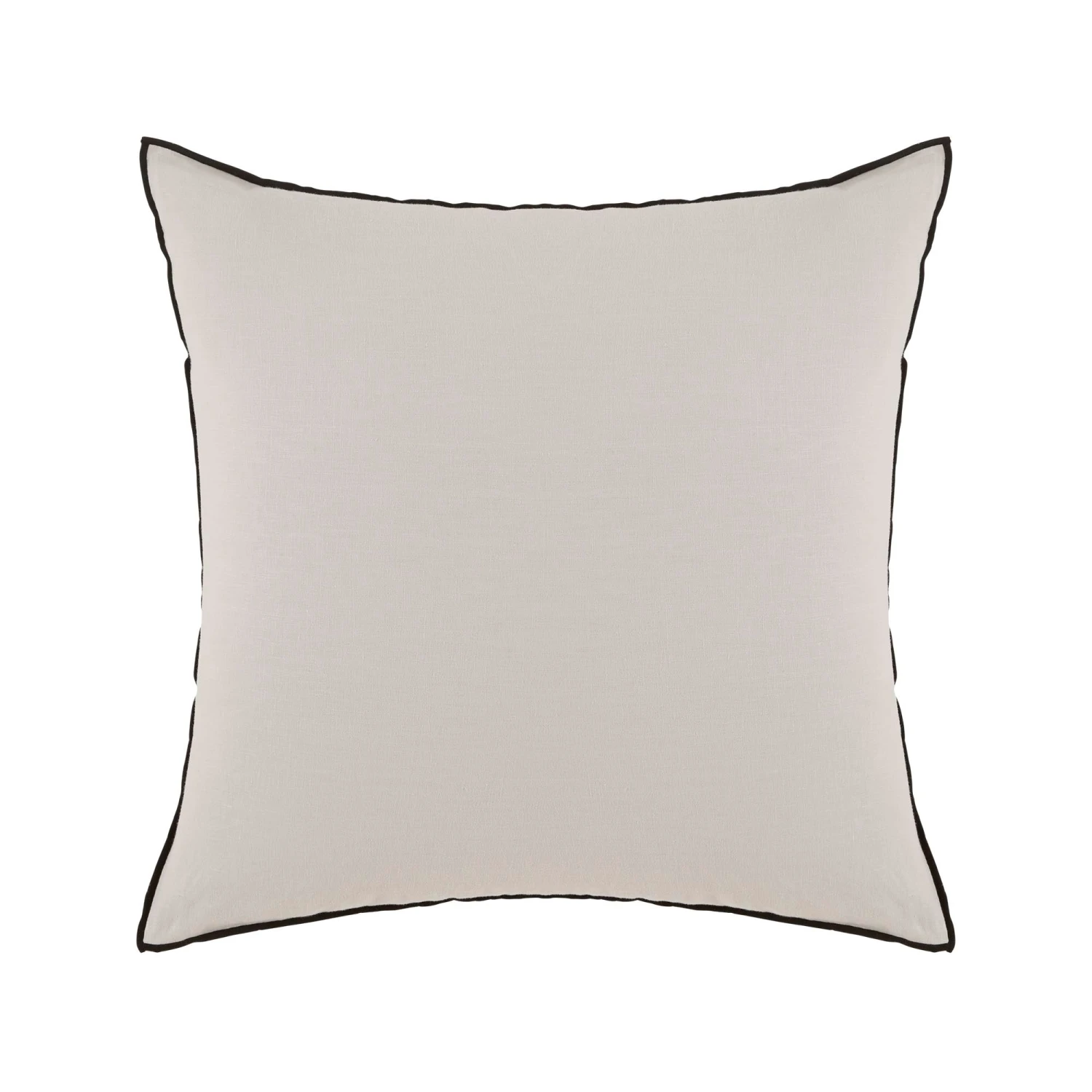 Lot De 2 Taies D'oreiller CARLINA Calcaire Et Bourdon Noir 7 Lot De 2 Taies D'oreiller CARLINA Calcaire Et Bourdon Noir – Image 7