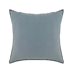 Lot De 2 Taies D'oreiller CARLINA Vert De Gris Et Bourdon Noir -Décoration & meubles pour la maison lot de 2 taies d oreiller CARLINA 007693 V4G C2 packshot