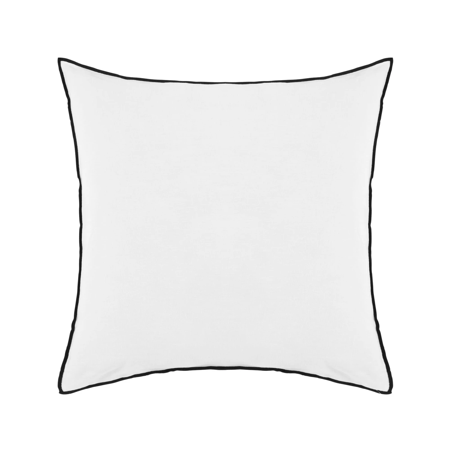 Lot De 2 Taies D'oreiller CARLINA Blanc Pur Et Bourdon Noir 9 Lot De 2 Taies D'oreiller CARLINA Blanc Pur Et Bourdon Noir – Image 9